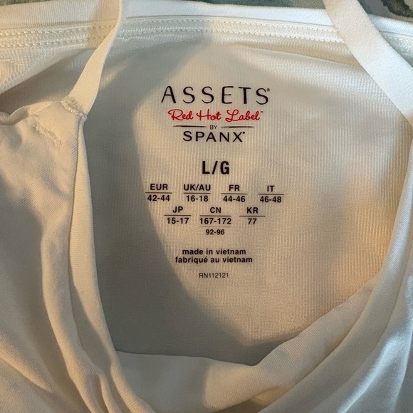 SPANX Red Hot Label White Shaping Camisol Top - Picture 2 of 4